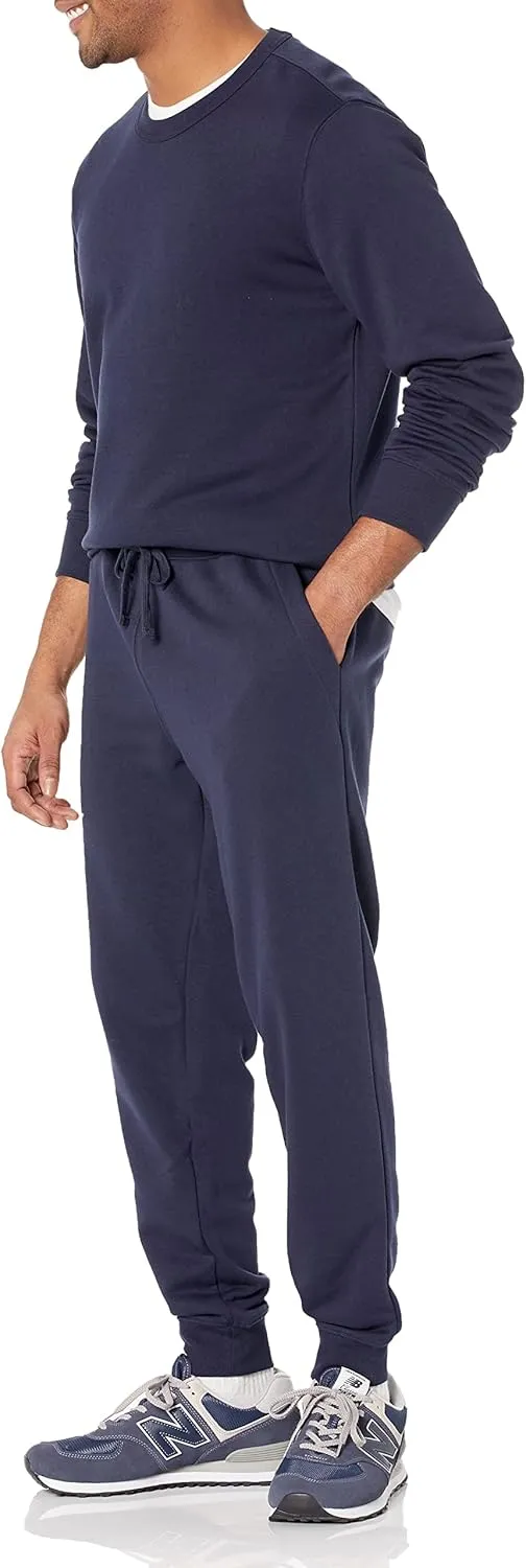 Amazon Essentials Men's Jogger Pants, Casual Relaxed Fit, Lightweight French Terry (Available in Big & Tall)