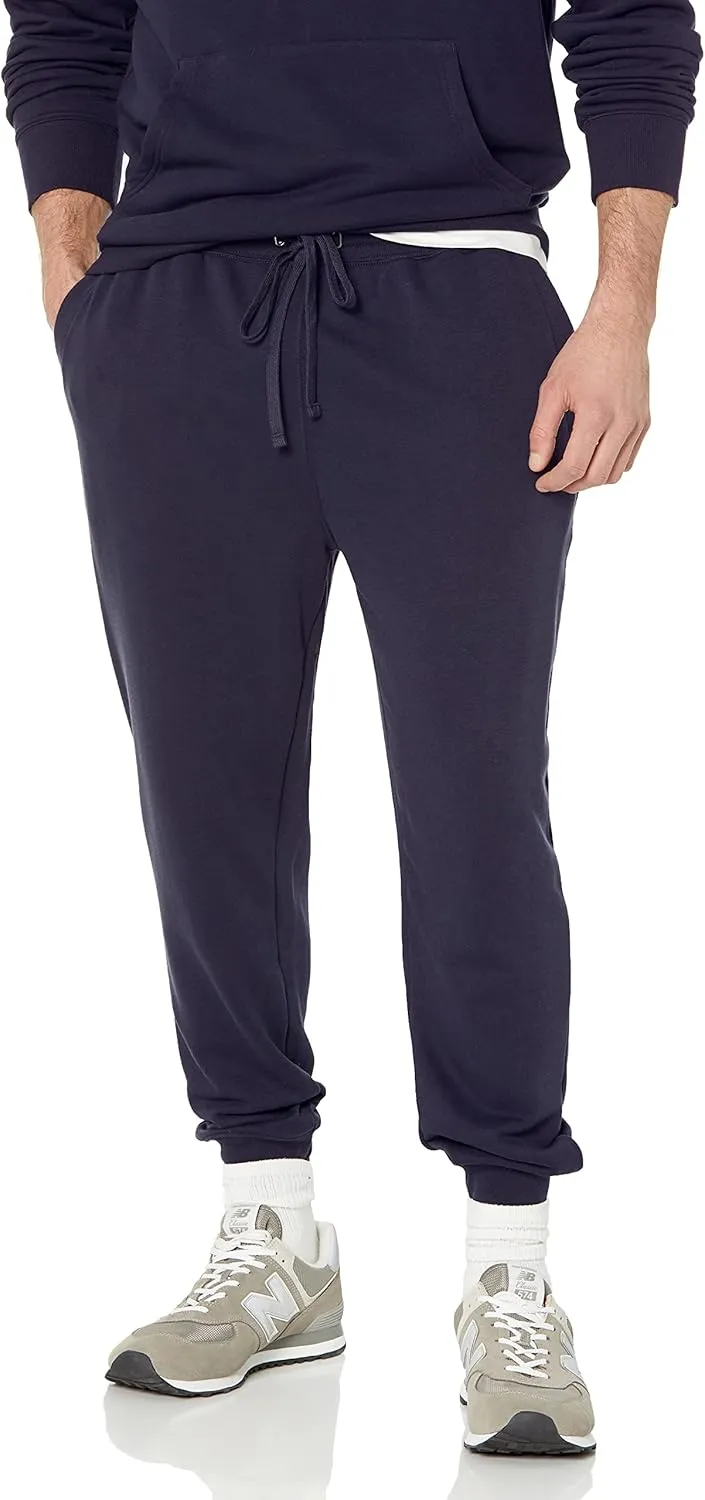 Amazon Essentials Men's Jogger Pants, Casual Relaxed Fit, Lightweight French Terry (Available in Big & Tall)