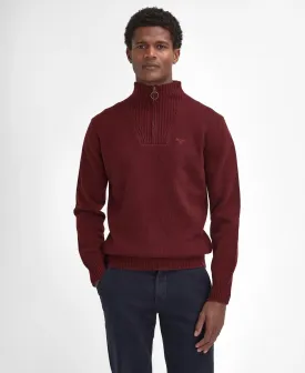 Barbour - Tisbury Half Zip, Ruby