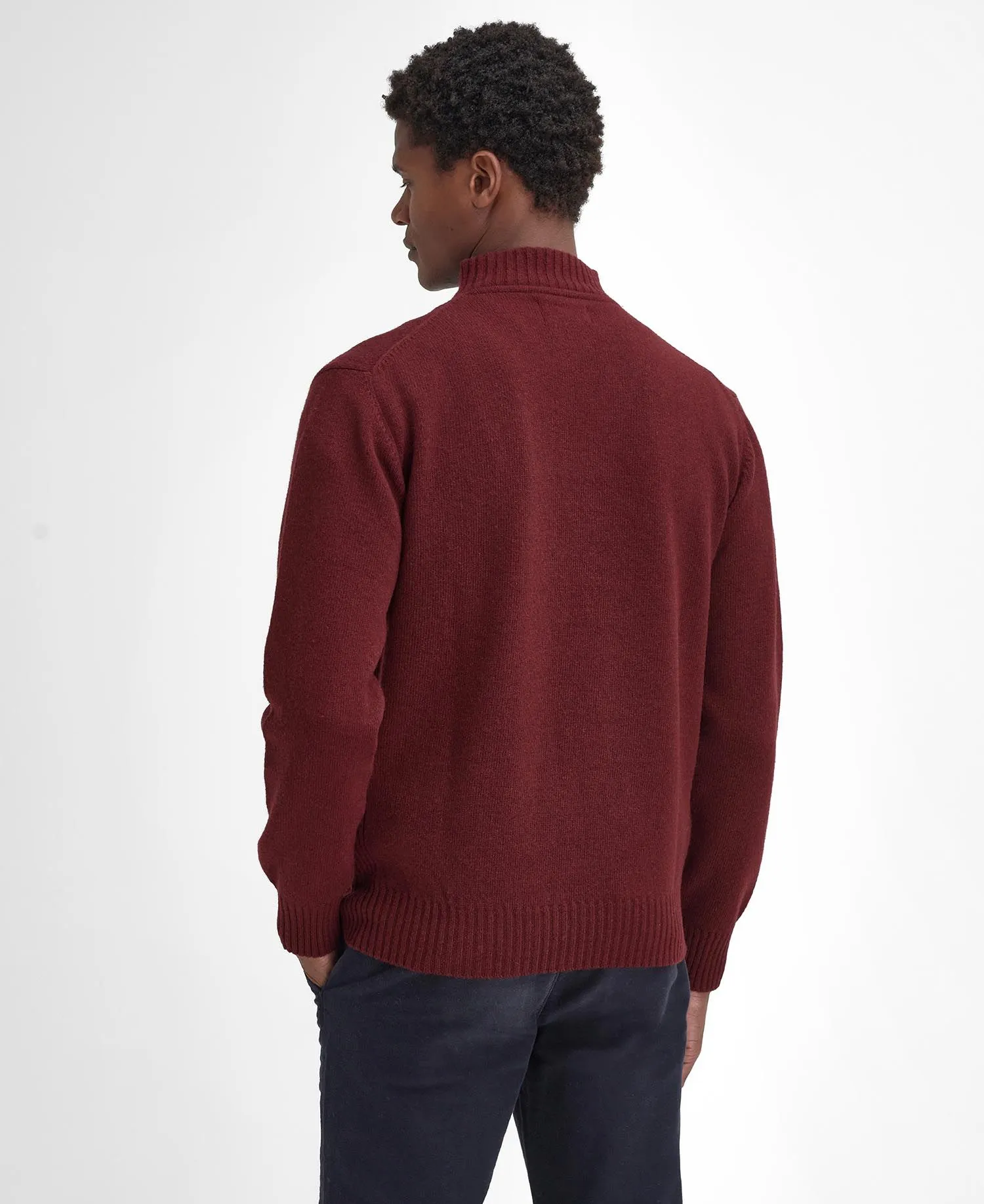 Barbour - Tisbury Half Zip, Ruby