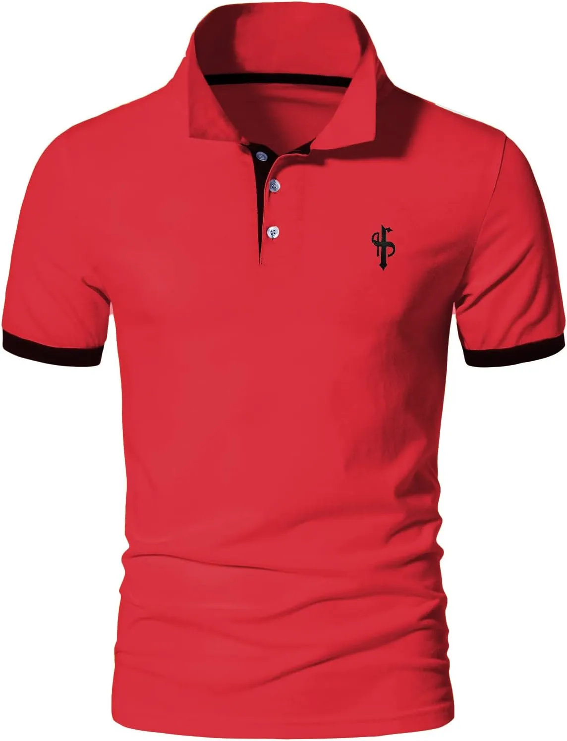 CEHT Mens Polo Shirts Short Sleeve Cotton Golf Polo Shirts for Men Slim Fit Casual Tops