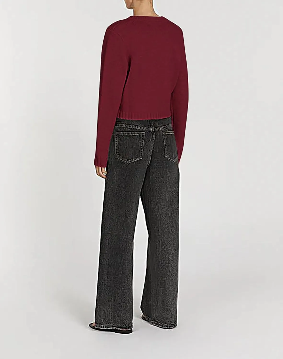 Cioatin Women Long Sleeve Button Down Knit Crop Cardigan Open Front Lightweight Sweater Pullover Fall Outfits Tops