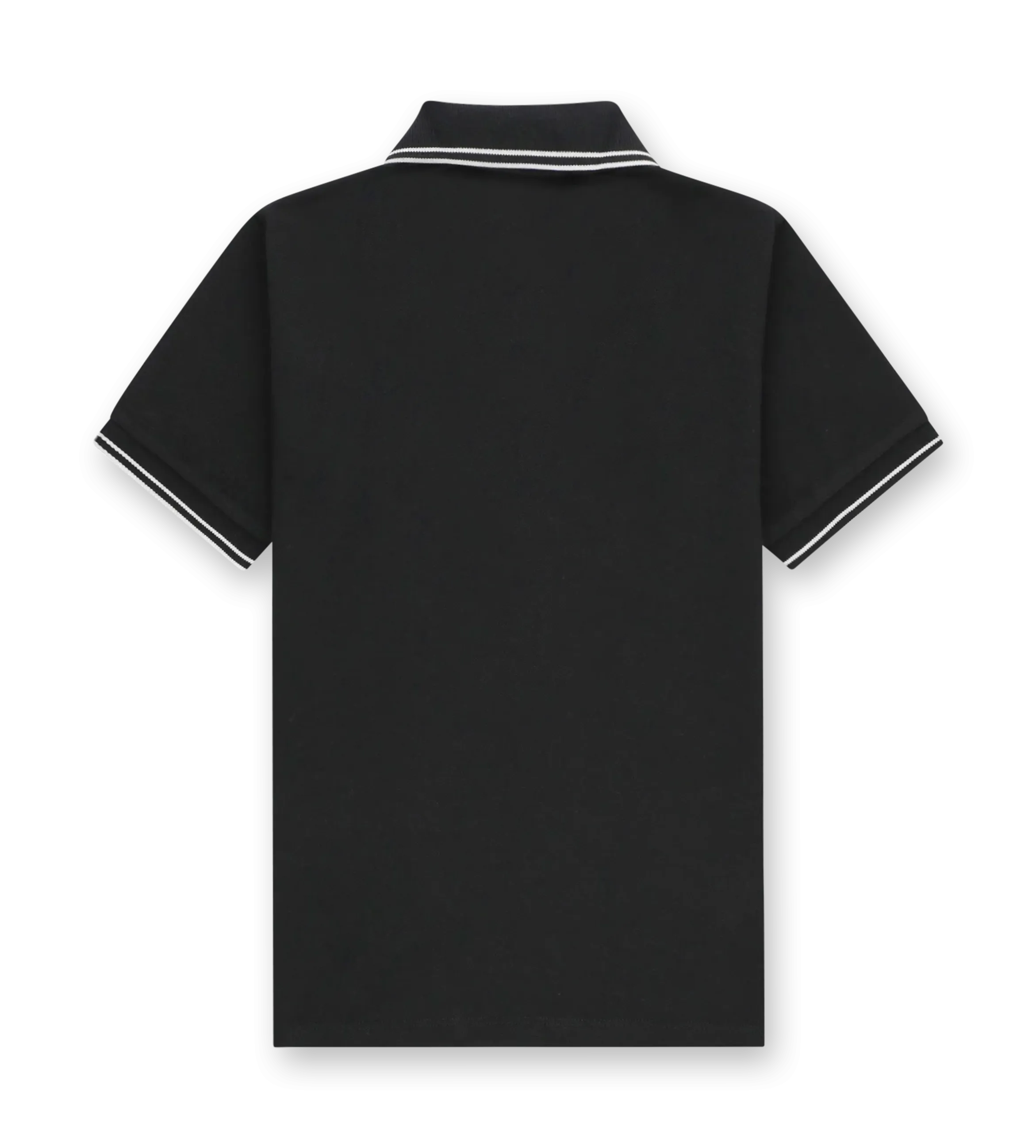 Compass-Patch Polo Shirt Black