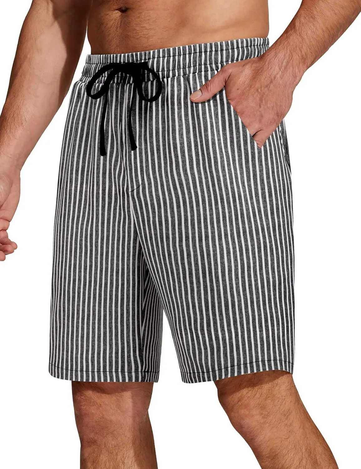 COOFANDY Men's Casual Drawstring Shorts Lightweight Elastic Waist Walking Shorts with Pockets