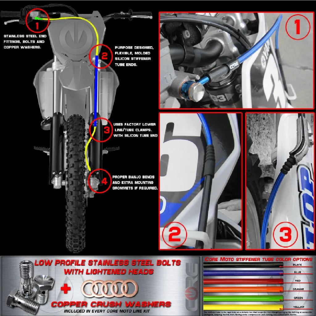 CORE MOTO - Kawasaki Offroad Front Brake Line
