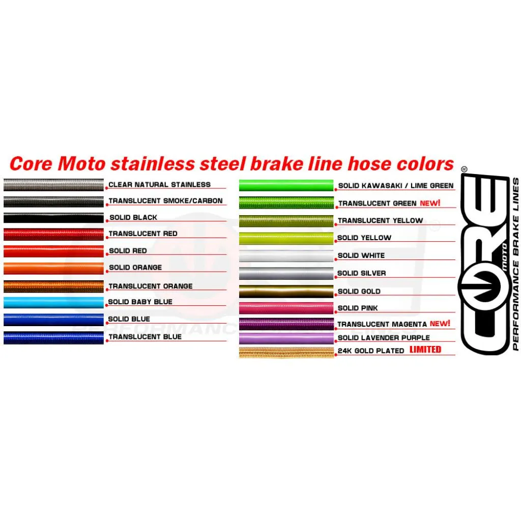 CORE MOTO - Kawasaki Offroad Front Brake Line