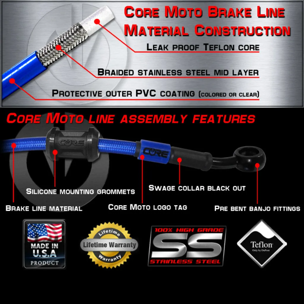 CORE MOTO - Kawasaki Offroad Front Brake Line