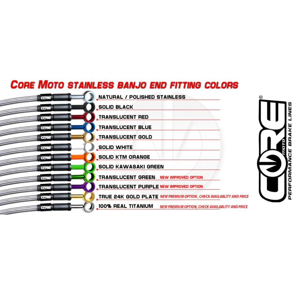 CORE MOTO - Kawasaki Offroad Front Brake Line