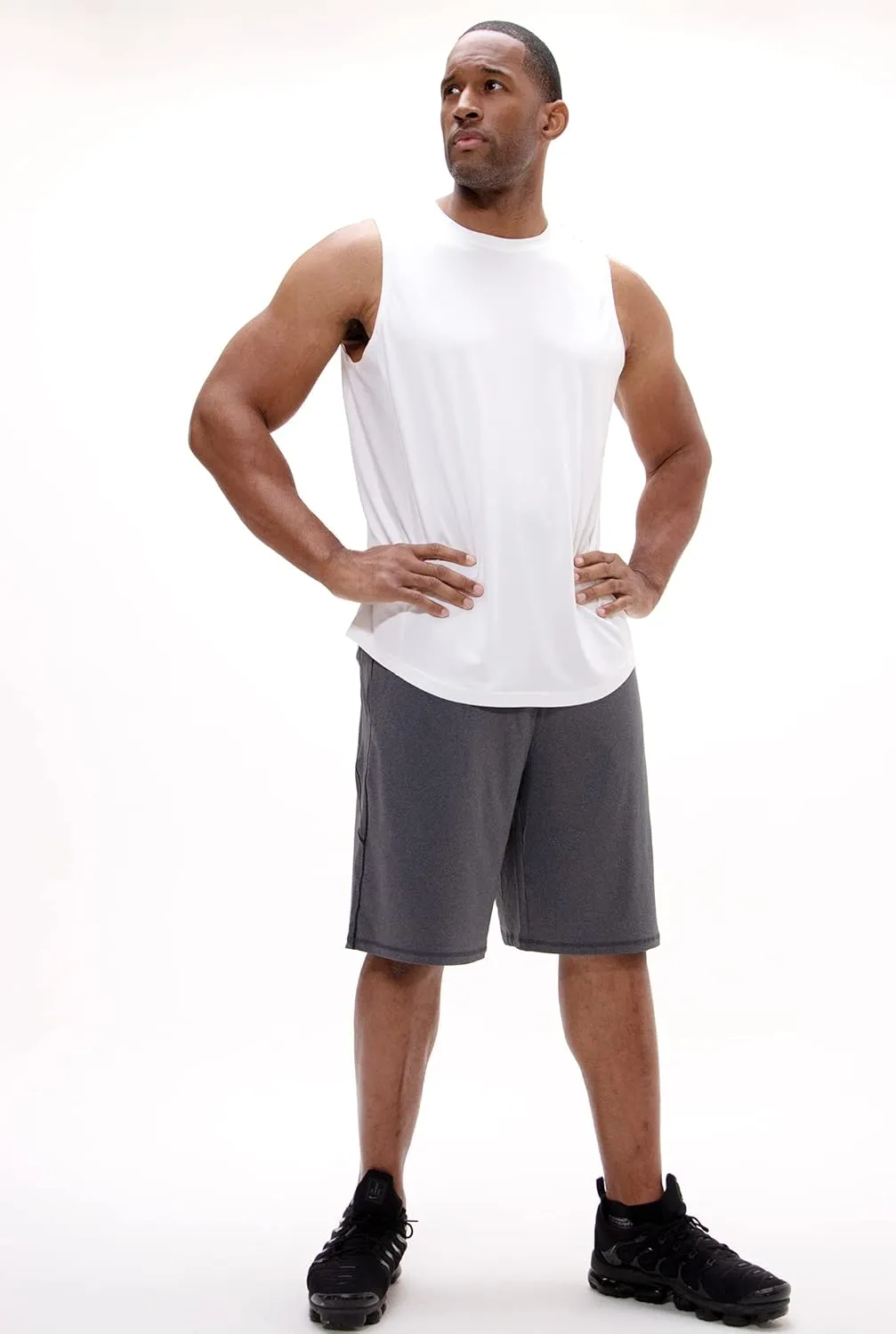 DEVOPS Men's Relaxed-Fit Workout Loungewear Gym Tank Top Sleeveless