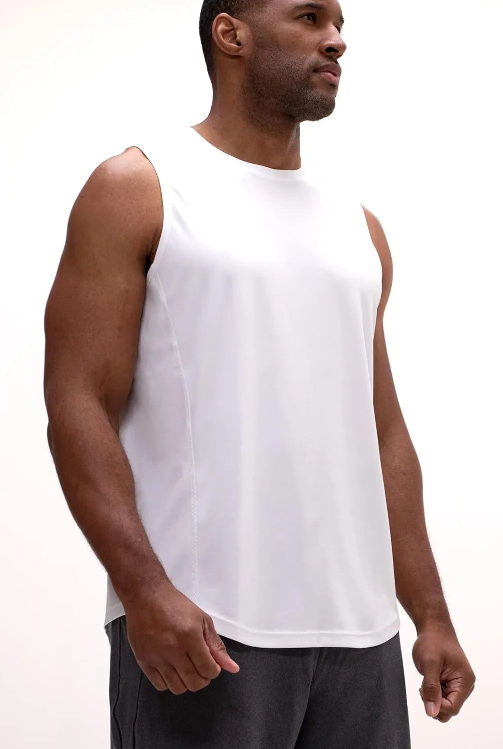 DEVOPS Men's Relaxed-Fit Workout Loungewear Gym Tank Top Sleeveless