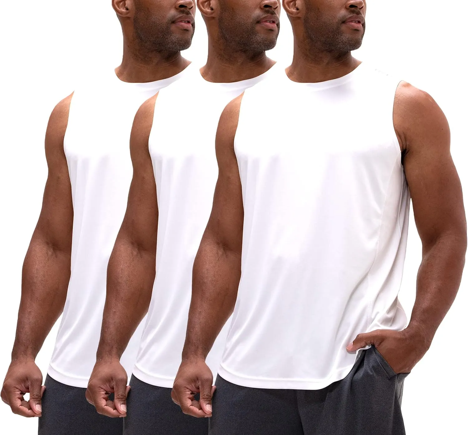 DEVOPS Men's Relaxed-Fit Workout Loungewear Gym Tank Top Sleeveless