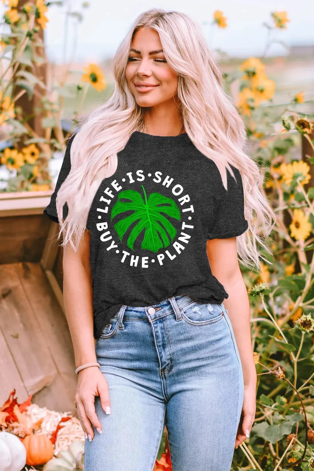 Garden Shirts for Women Plant Lover T-Shirt Gardener Lover Tee Tops Casual Plant Short Sleeve