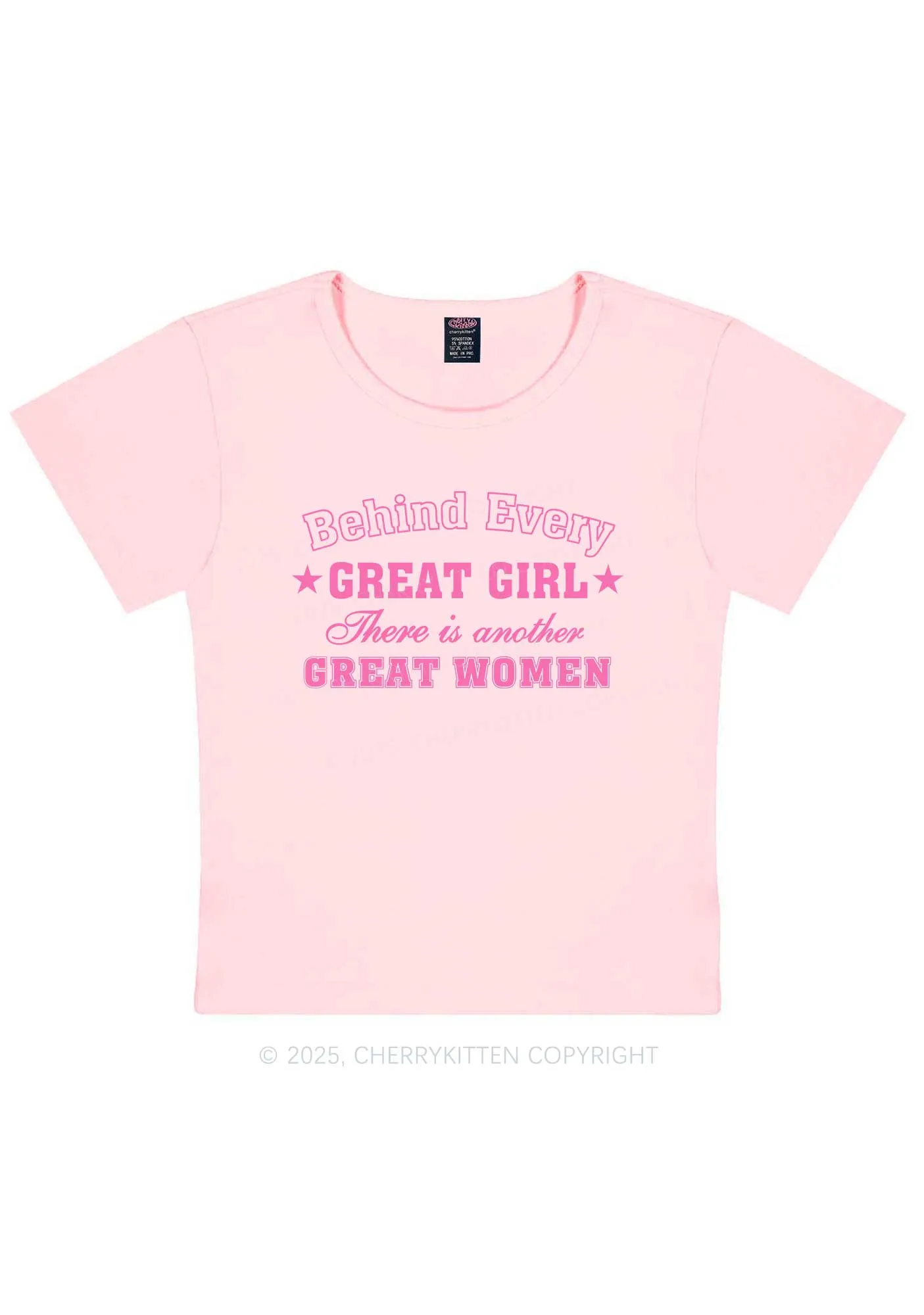 Great Girl Great Women Pride Y2K Baby Tee Cherrykitten