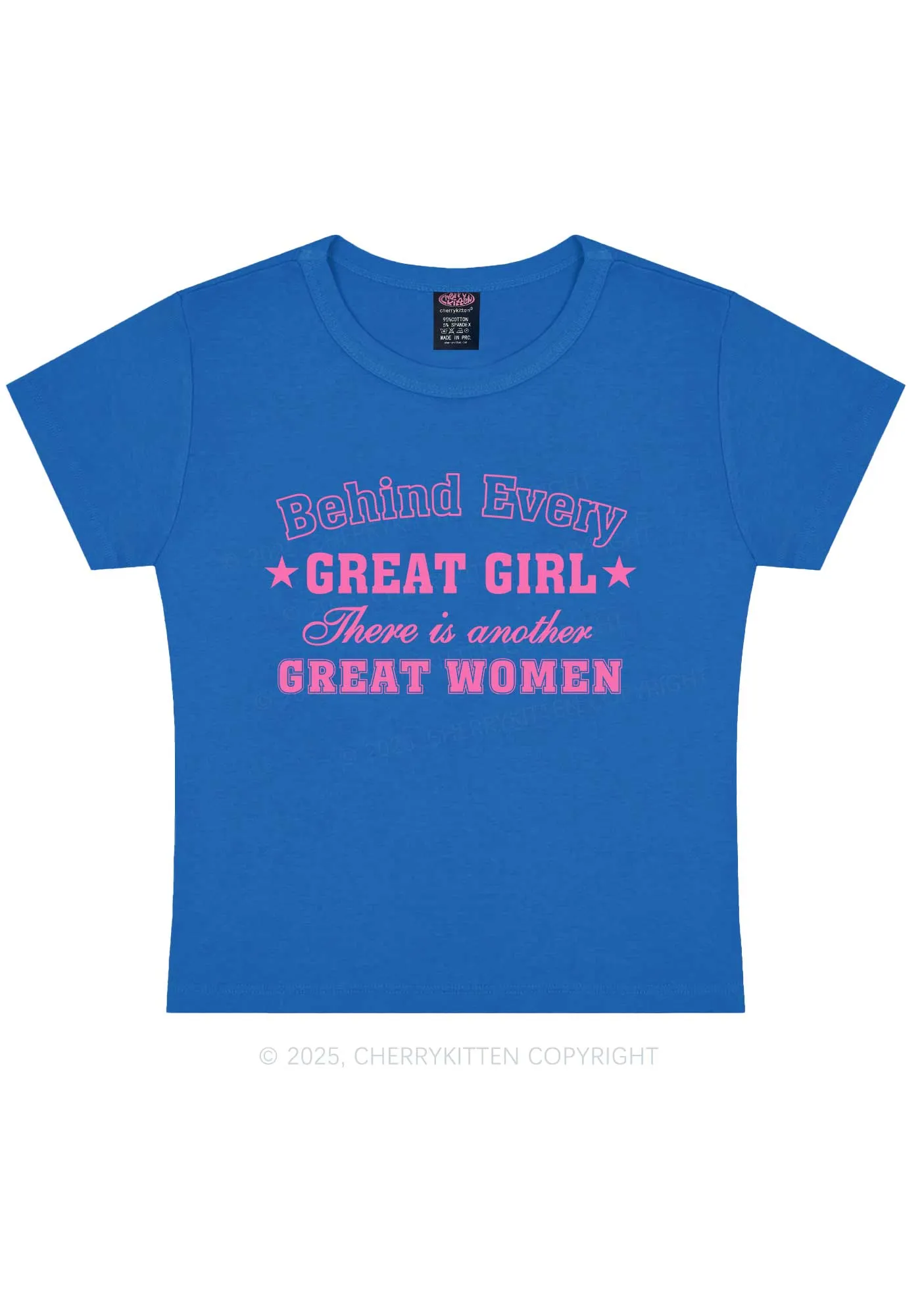 Great Girl Great Women Pride Y2K Baby Tee Cherrykitten