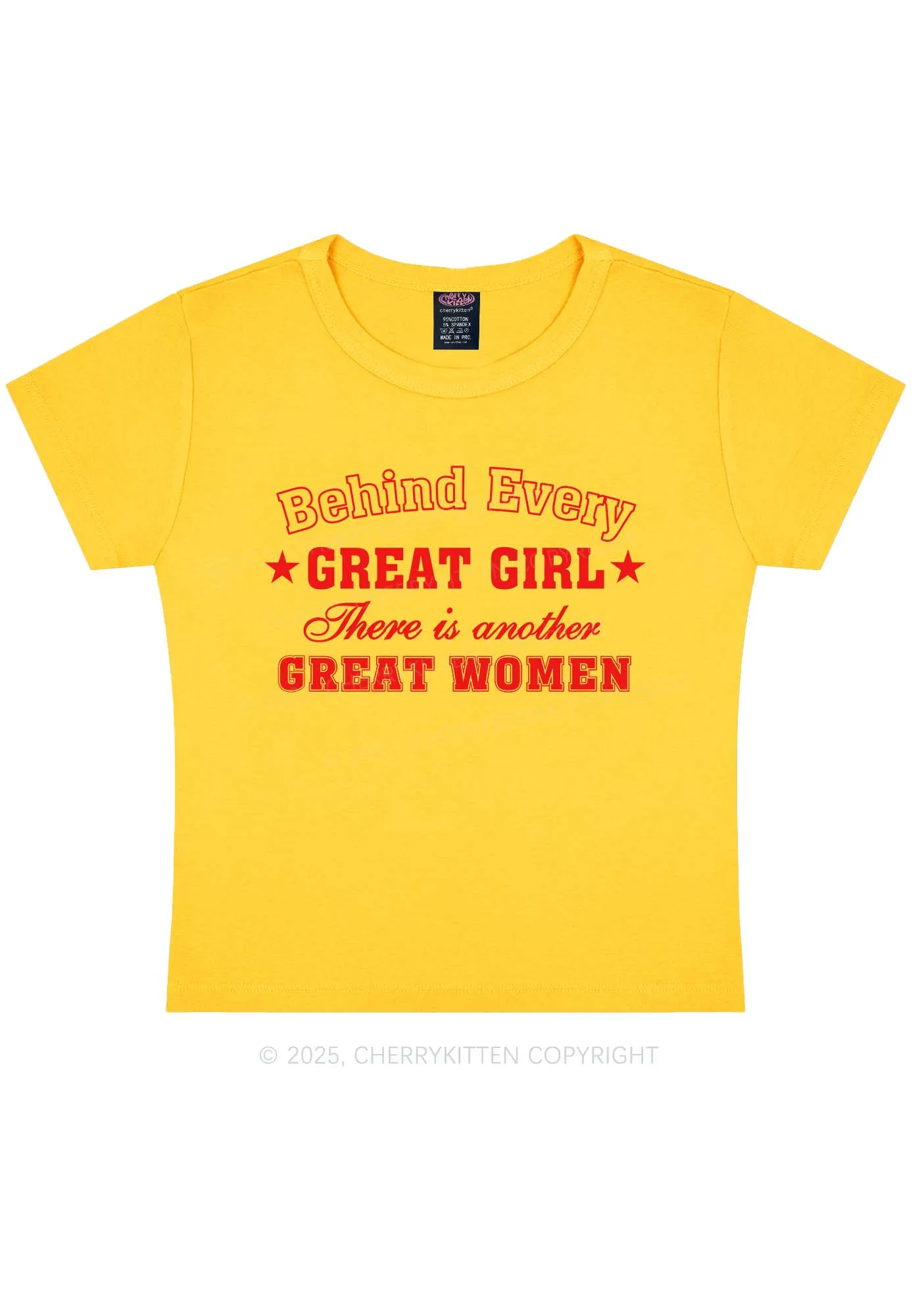 Great Girl Great Women Pride Y2K Baby Tee Cherrykitten