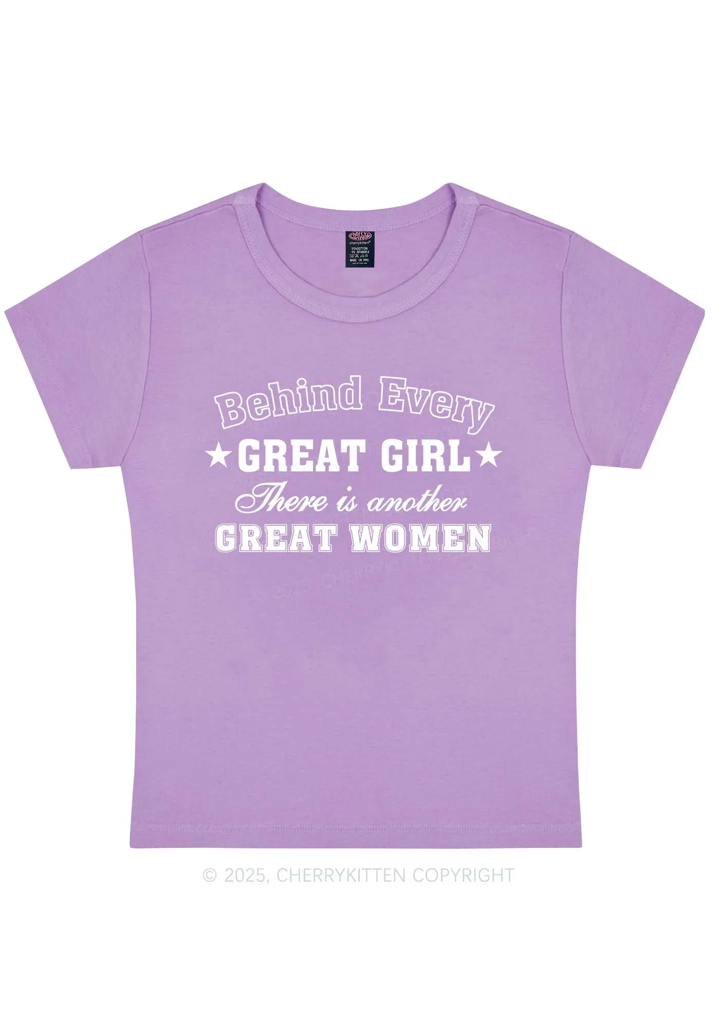 Great Girl Great Women Pride Y2K Baby Tee Cherrykitten