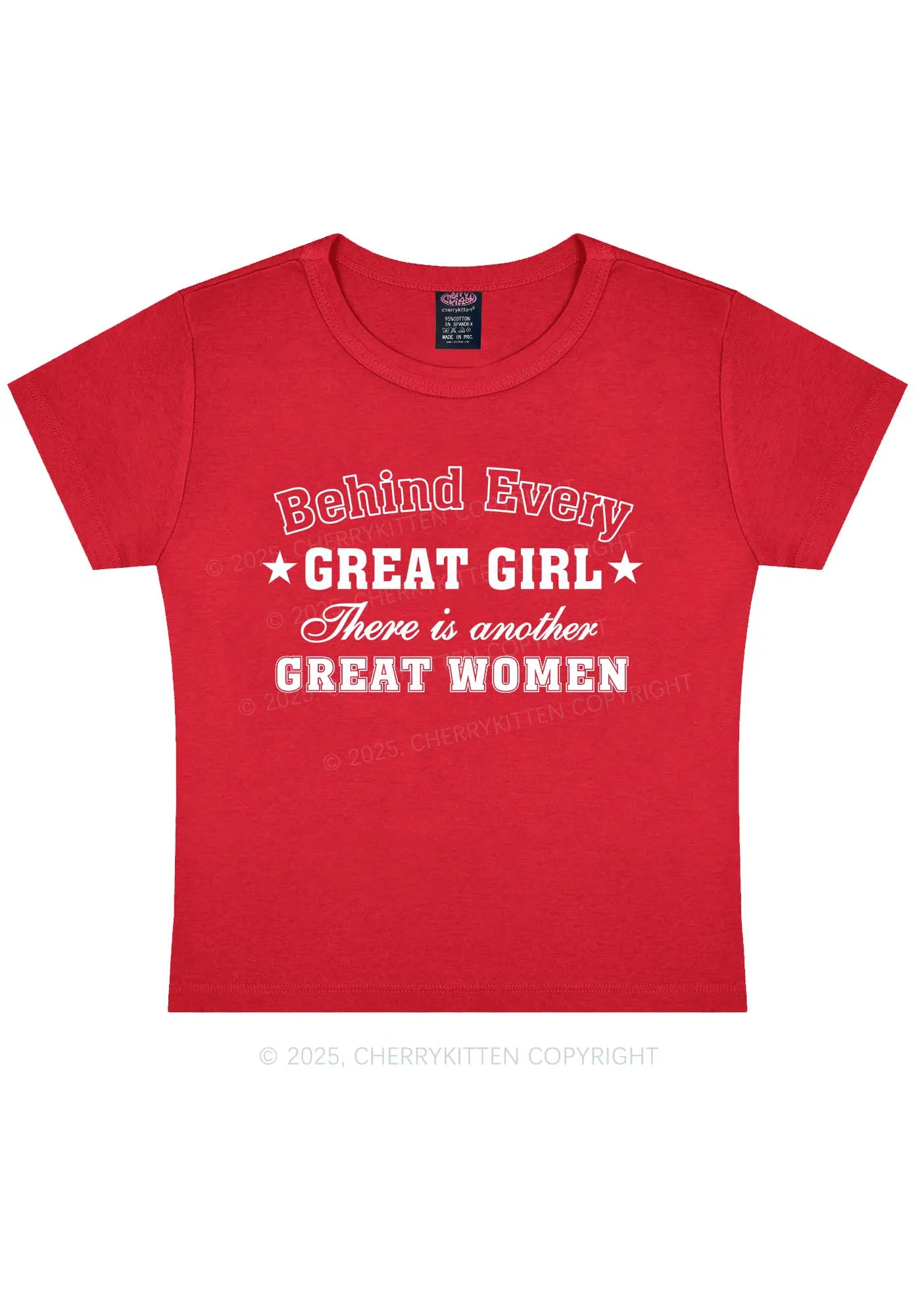 Great Girl Great Women Pride Y2K Baby Tee Cherrykitten