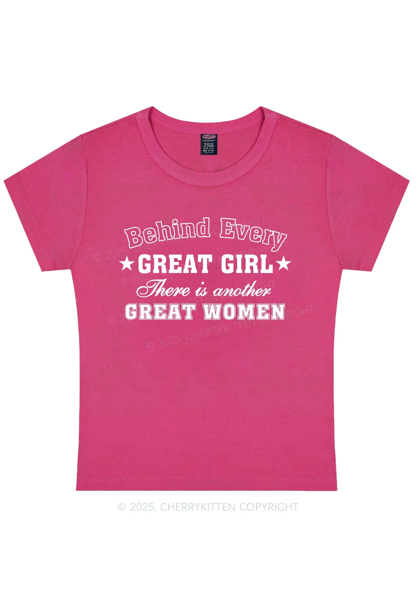 Great Girl Great Women Pride Y2K Baby Tee Cherrykitten