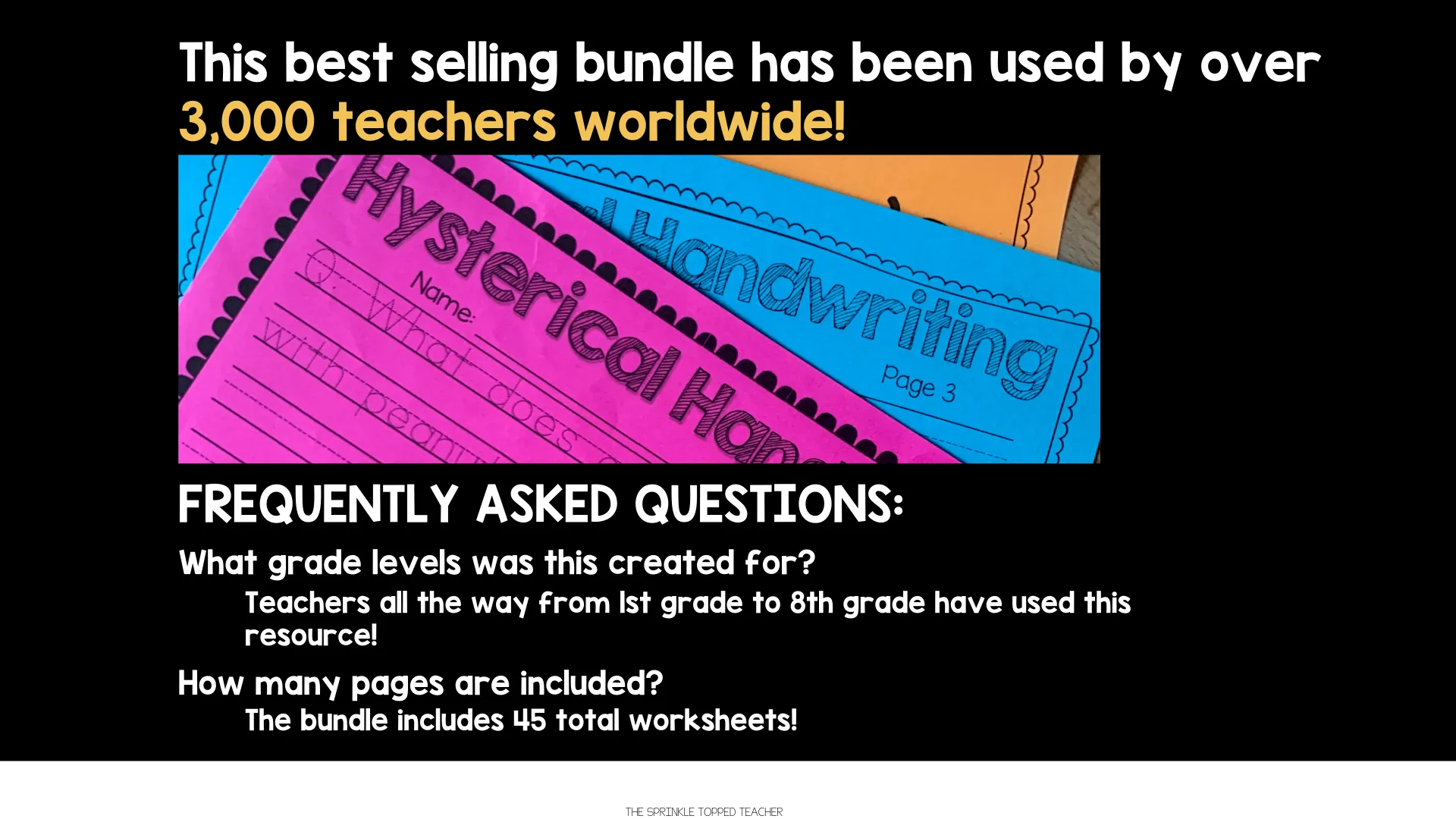 Hysterical Handwriting Worksheets | Print Bundle