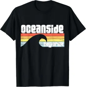 I Love Oceanside California CA Pacific Ocean Wave T-Shirt
