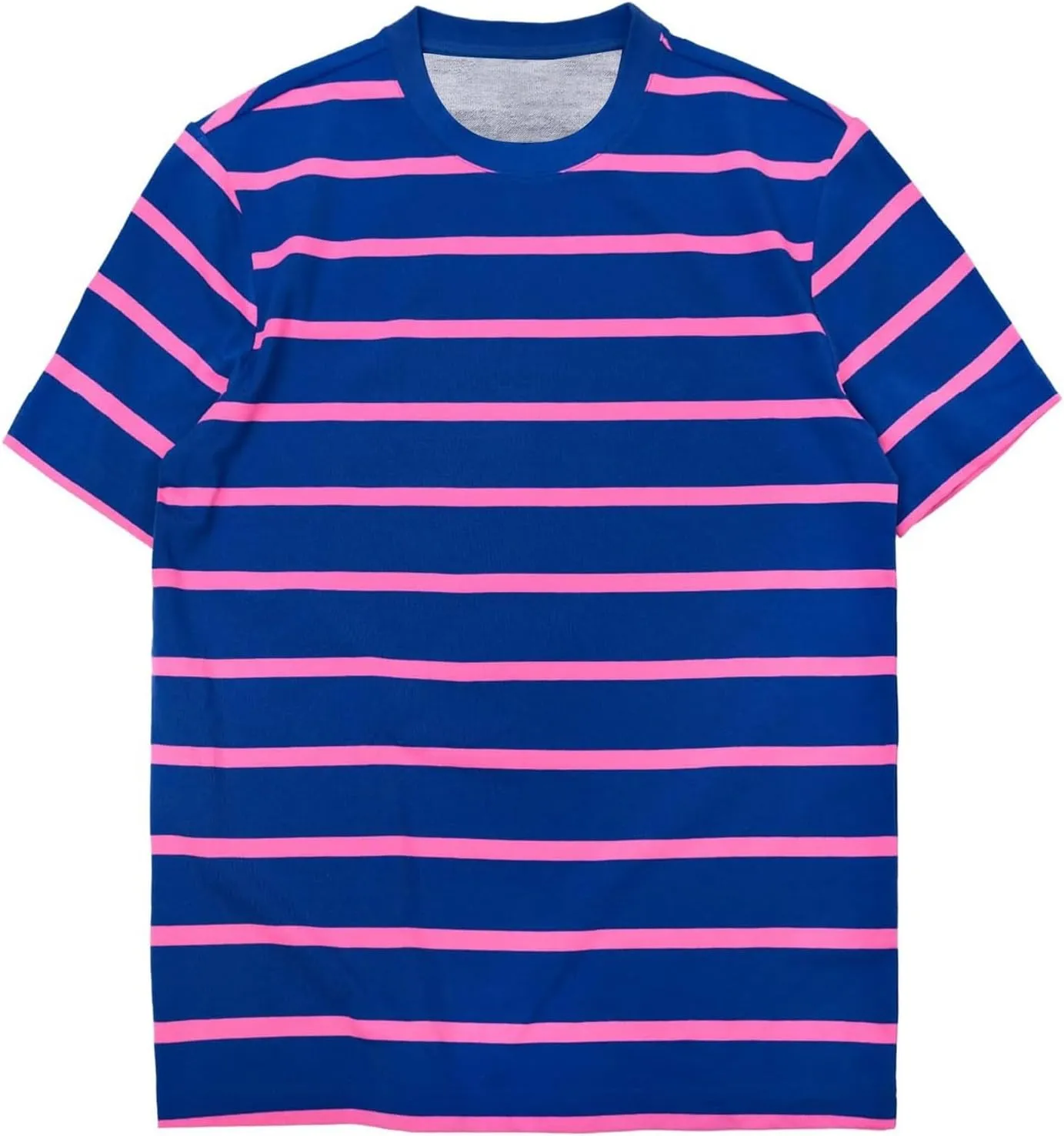 Mens Fashion Striped Short Sleeve Shirt Casual Fitted Everday Work T-Shirts Basic Going Out Travel Tee Tops