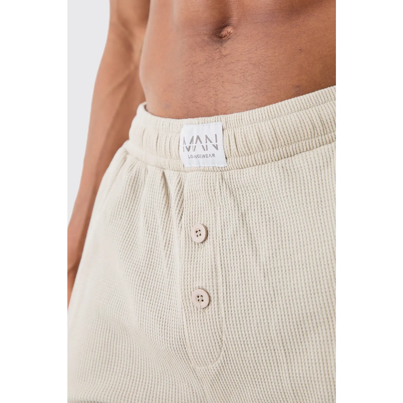 Sand Waffle Loungerwear Shorts