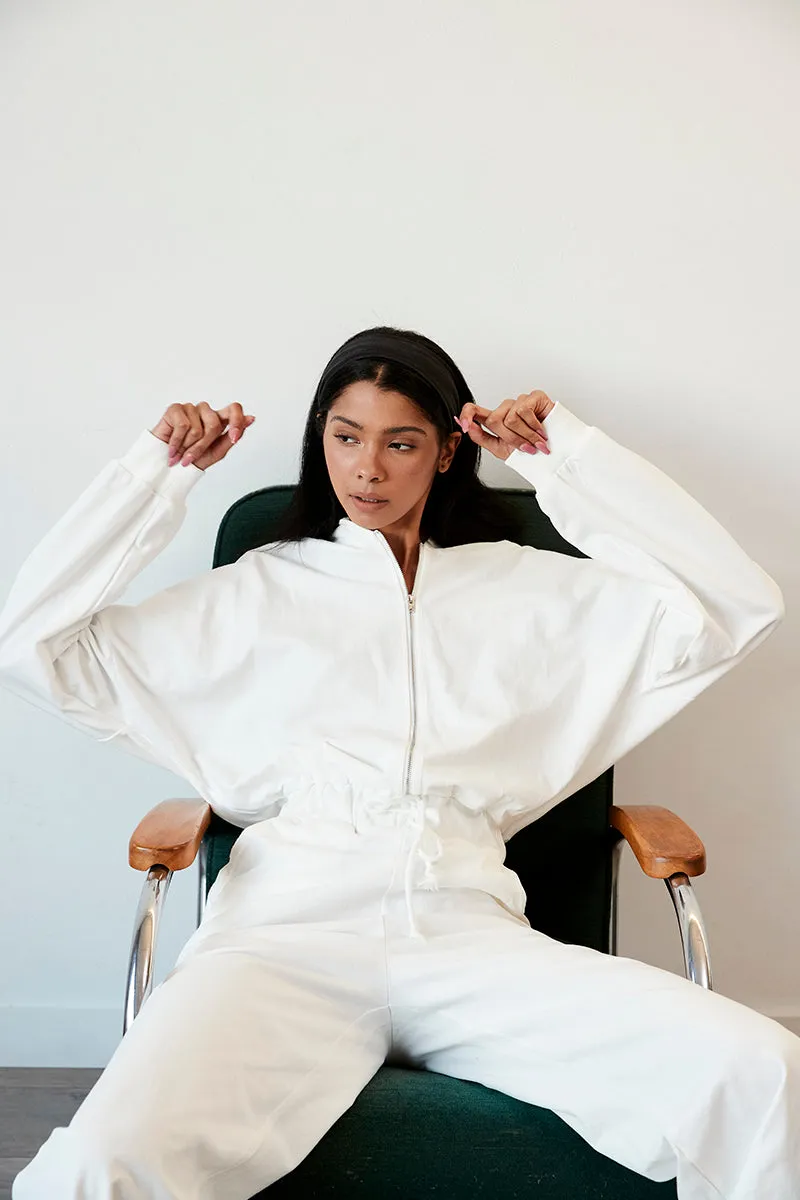 Sweet Hoodie Wide Jumpsuit