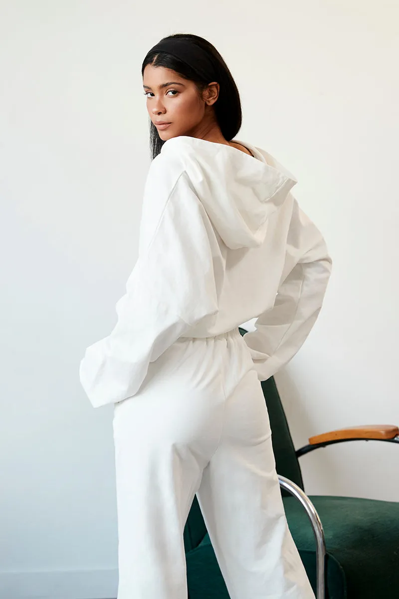 Sweet Hoodie Wide Jumpsuit