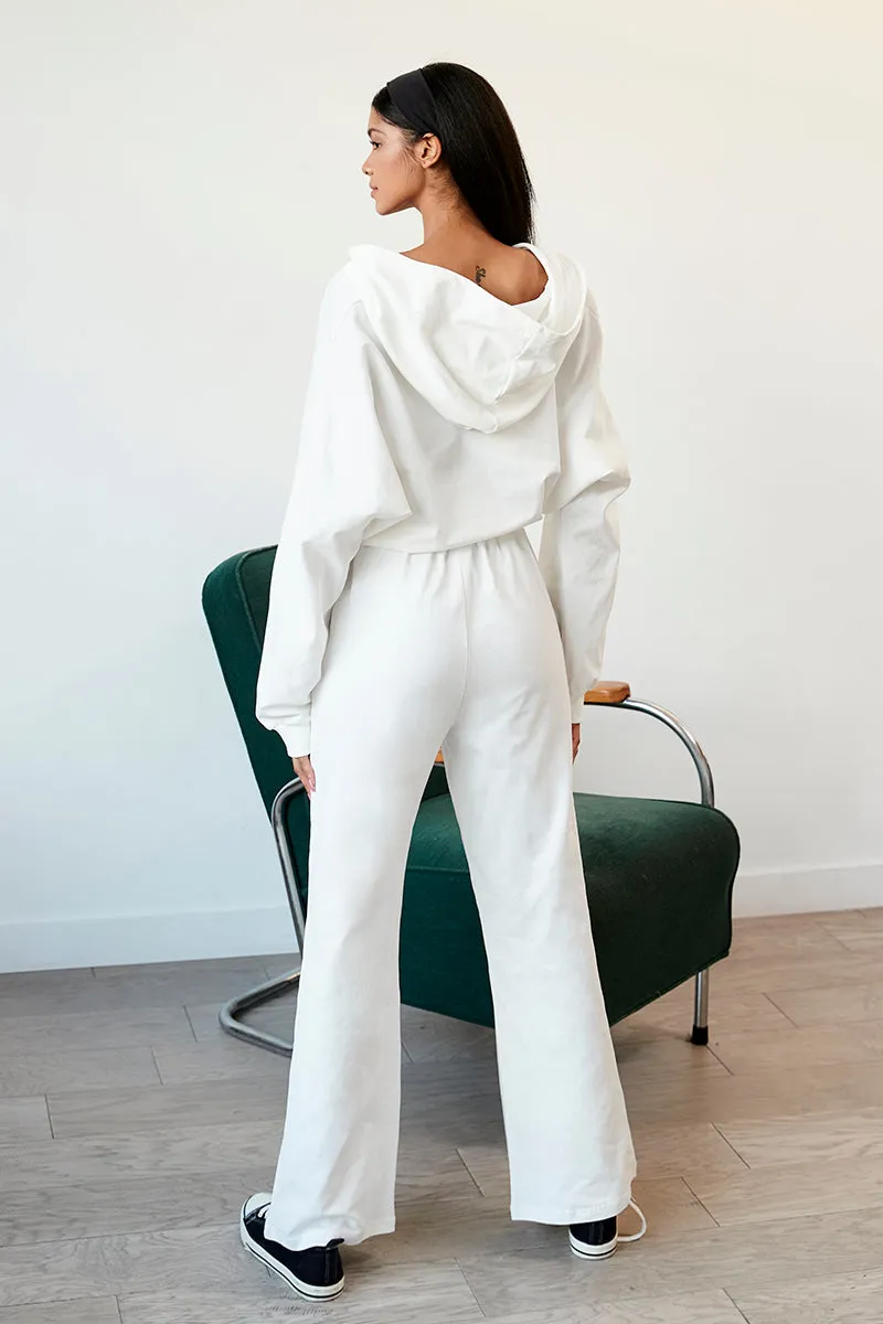 Sweet Hoodie Wide Jumpsuit