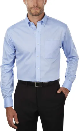 Tommy Hilfiger Men's Non Iron Solid Button Down Collar Shirt - Amazon Exclusive