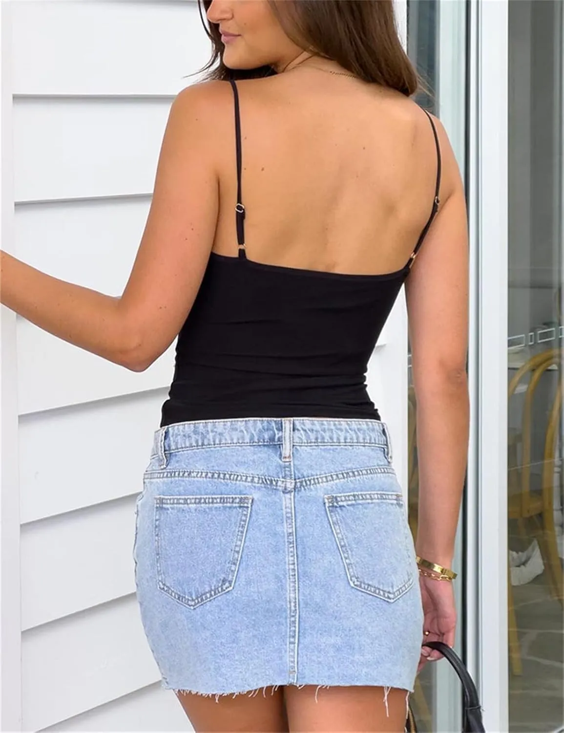 Women Y2k Sequin Cami Tops Floral Beaded Pearl Embellished Spaghetti Strap Camisole Sexy Summer Going Out Top